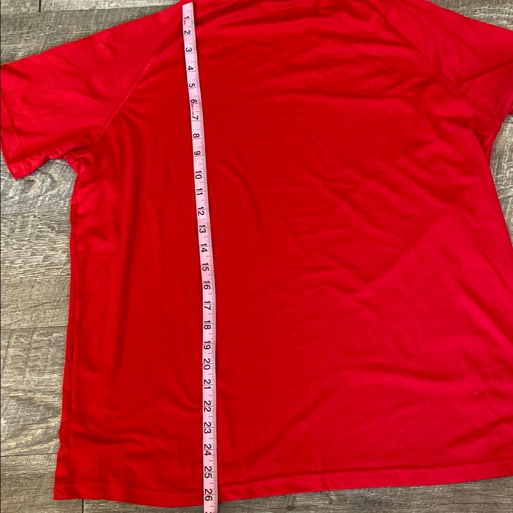 Champion Red Short Sleeve Tee with Crew Neck - Picture 4 of 4